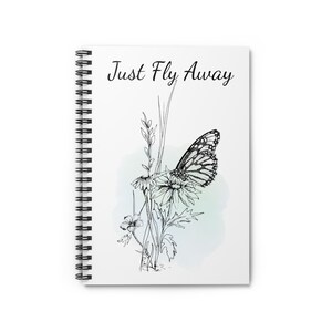 Butterfly Notebook, Butterfly Spiral  Notebook, Ruled, Butterfies