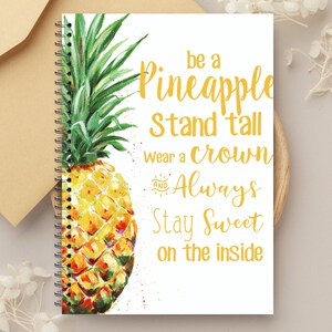 Pineapple Spiral Notebook Ruled Line Functional Pineapple Writing Journal Gift for Writers Shopping ListFor Her