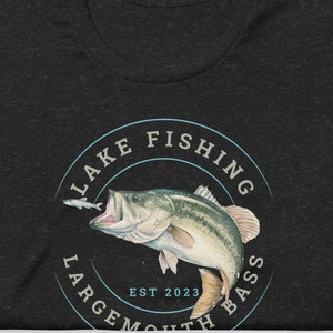 Bass Fishing T-Shirt, Fishing Tee, Gift For Fisherman, Unisex, Fishing Shirt, Bass Fishing Shirt, Fishing Gift, Gift for Dad, Bass Fish Tee