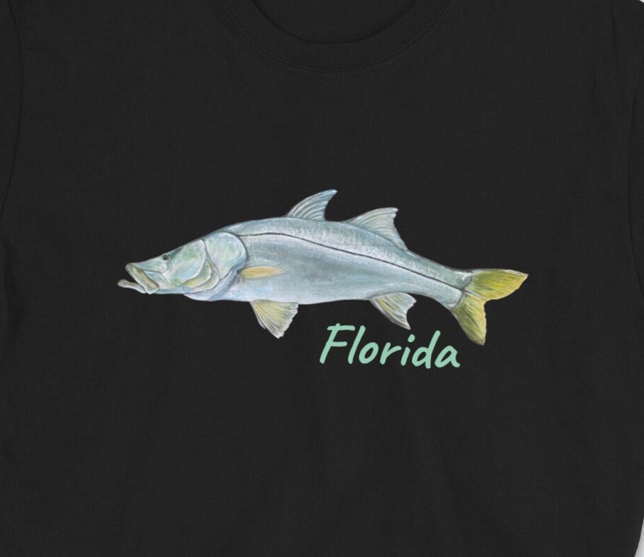 Performance Fishing Shirt Long Sleeve UPF 50+ (Flats Fly Snook), XXXL