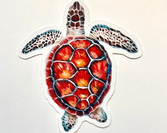 Sticker tortue de mer, sticker tortue pour gif, sticker tortue de mer, sticker pour ordinateur portable, autocollant bouteille d'eau, vinyle autocollant tortue de mer, art tortue de mer