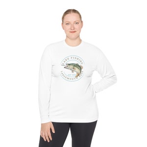 Largemouth Bass T-Shirt, Unisex Lightweight Long Sleeve Tee