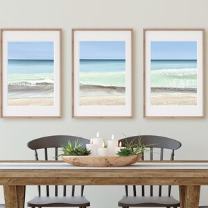 Beach Wall Art Printable Download, Set of 3 Prints, Coastal Decor, Boho Beach Prints, Beach Photography, Ocean, Beach Wall Art