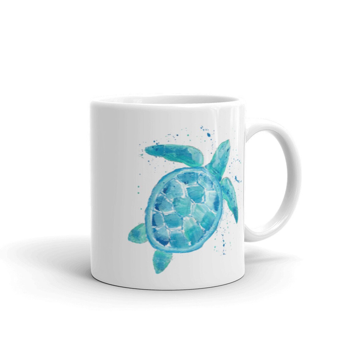 Sea Turtle Coffee Mug Cute Turtle Gift Idea Sea Turtle Tea Etsy