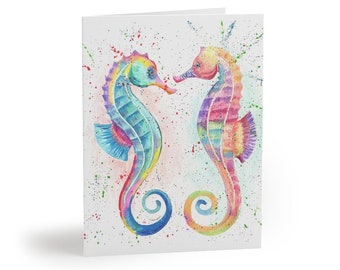 Seahorse Greeting Cards, Seahorse Note Cards