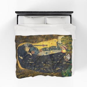 Das wandelnde Schloss Der Kuss Velveteen Plüsch-Decke | Studio Ghibli inspiriertes gemütliches Geschenk Bild 7