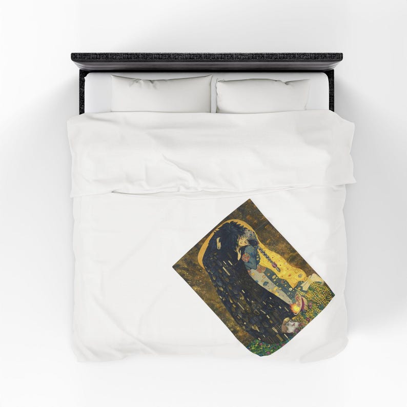 Das wandelnde Schloss Der Kuss Velveteen Plüsch-Decke | Studio Ghibli inspiriertes gemütliches Geschenk Bild 5