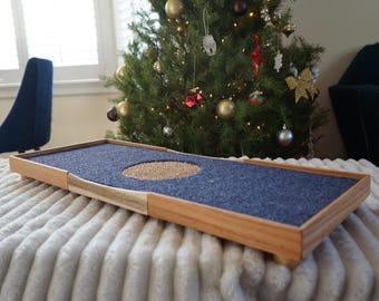 Grattoir artisanal en chêne pour chats | Meubles de chat modernes et minimalistes