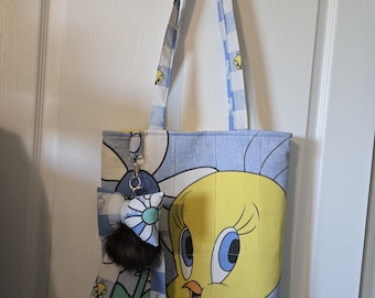 100% recycelte Vintage Teddy Tragetasche