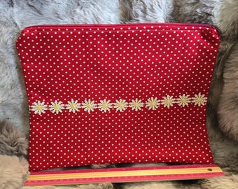 Handgenähte Große Kosmetiktasche