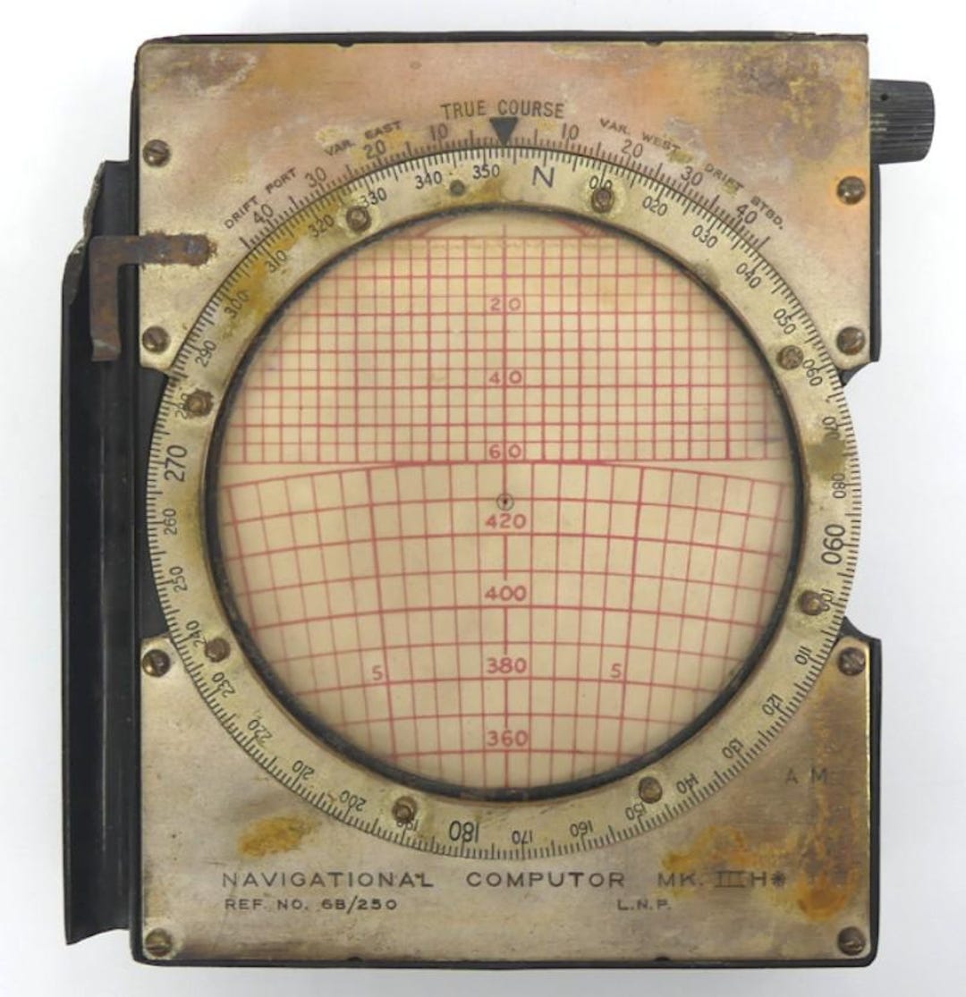 WWII RAF Navigational Computer Mk III H – Rare Air Ministry Issue (16cm ...