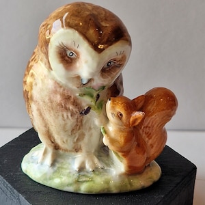 Beatrix Potter Figurine Owl Beswick - Etsy UK
