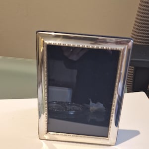 Hallmarked Sterling Silver Photo Frame, Sheffield 2000 Millennium Hallmark, 925, RC Maker's Mark
