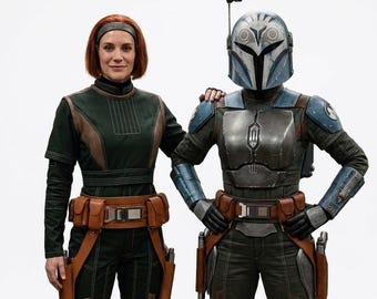 Bo-Katan Kryze Disfraz Cosplay – Traje Mandaloriano con Cinturón – Armadura Beskar Star Wars