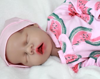 Levensechte siliconen reborn-babypop van 18 inch: verzwaard, met outfits en accessoires