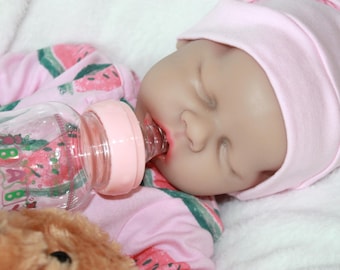 Levensechte siliconen reborn-babypop van 18 inch: verzwaard, met outfits en accessoires