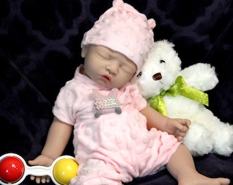 Full Body Silicone Reborn Baby Doll: 17" Weighted Realistic Doll