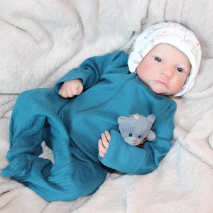 Reborn Art Doll: 19-Inch Realistic Weighted Baby Doll with Pacifier
