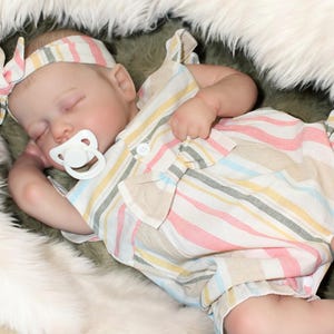 20&quot; Lifelike Reborn Baby Doll – 2 to 8 lb Weighted Newborn Girl/Boy, Soft & Child-Friendly Gift for Kids