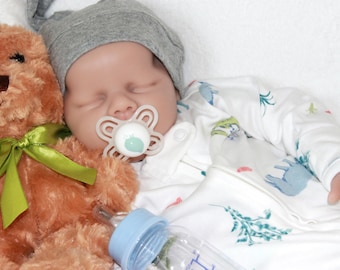 Realistic 18" Silicone Baby Doll: Full Body Platinum Reborn, Weighted