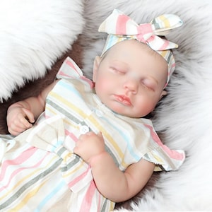 20&quot; Lifelike Reborn Baby Doll – 2 to 8 lb Weighted Newborn Girl/Boy, Soft & Child-Friendly Gift for Kids