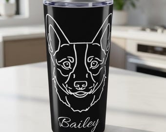 Personalisierter Corgis Becher 20oz • Personalisiertes Hunde Geschenk