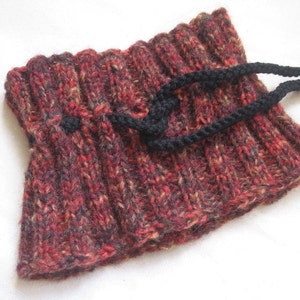 Red Fire Woll Knitt Neckwarmer image 3