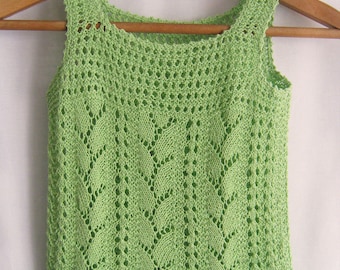 Malachite Genuine -summer hand knitting shirt for girls