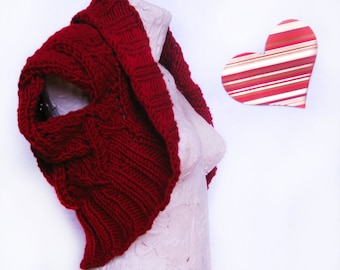Raspberry hand knitted shrug. Hand knitted shrug. Boho sleeves. Shrug knitted. Autumn, winter warm shrug.