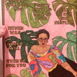 I owe you nothing Seinabo Sey Coloring Page