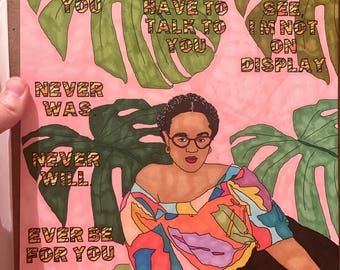 I owe you nothing Seinabo Sey Coloring Page