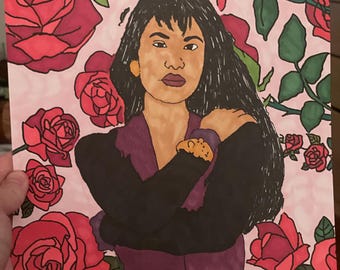 Selena Coloring Page