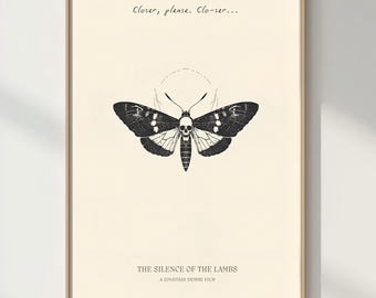 The Silence of the Lambs Poster | Wall Art Print | Classic Movie Poster (Digital Download)