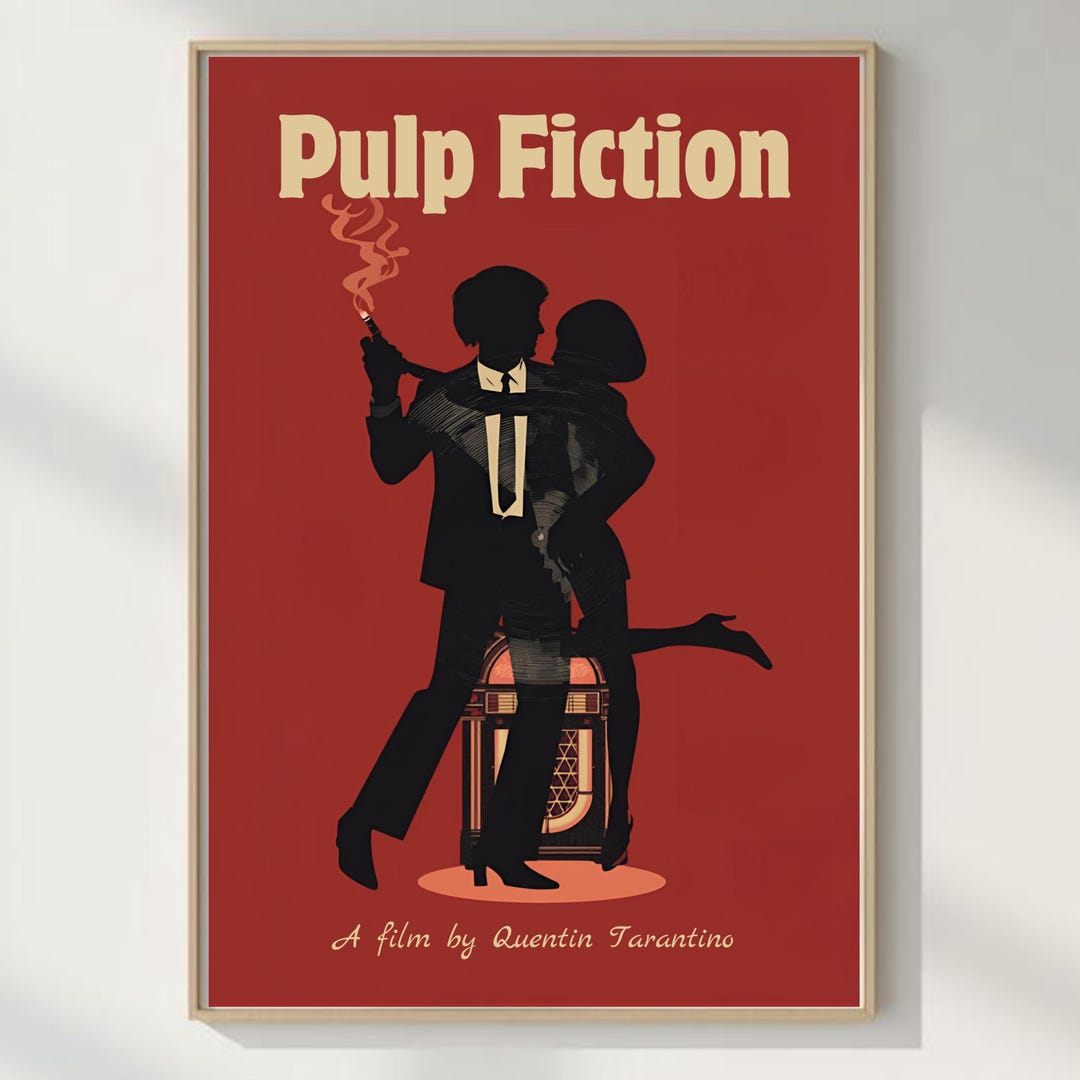 Pulp Fiction Poster | Wall Art Print | Classic Movie Poster (digital ...