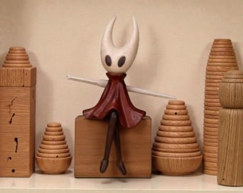 Hollow Knight 木製フィギュア、ゲームコレクター向け、ゲーマー向け