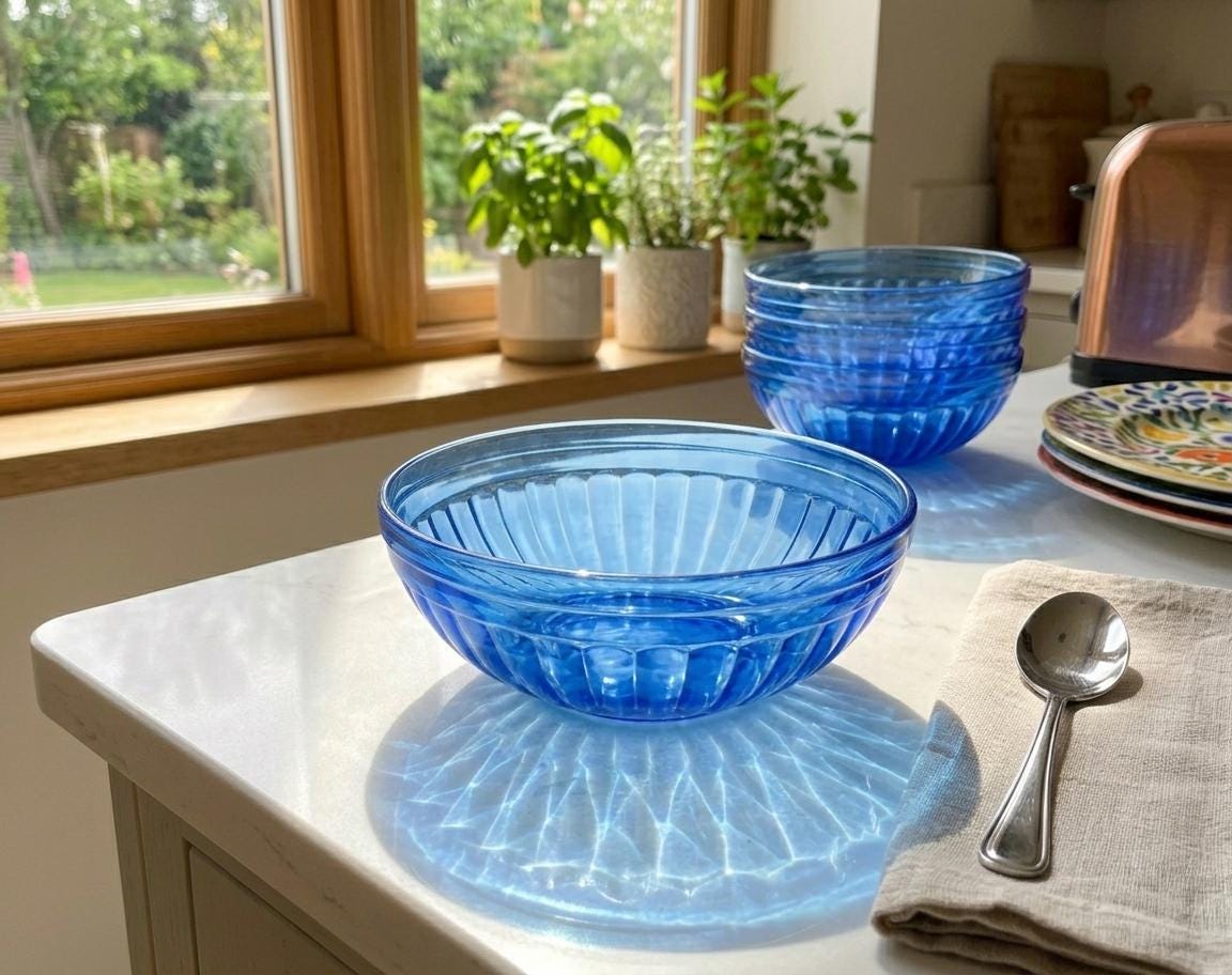 Blue Depression Glass - Etsy Blue Depression Glass - Etsy