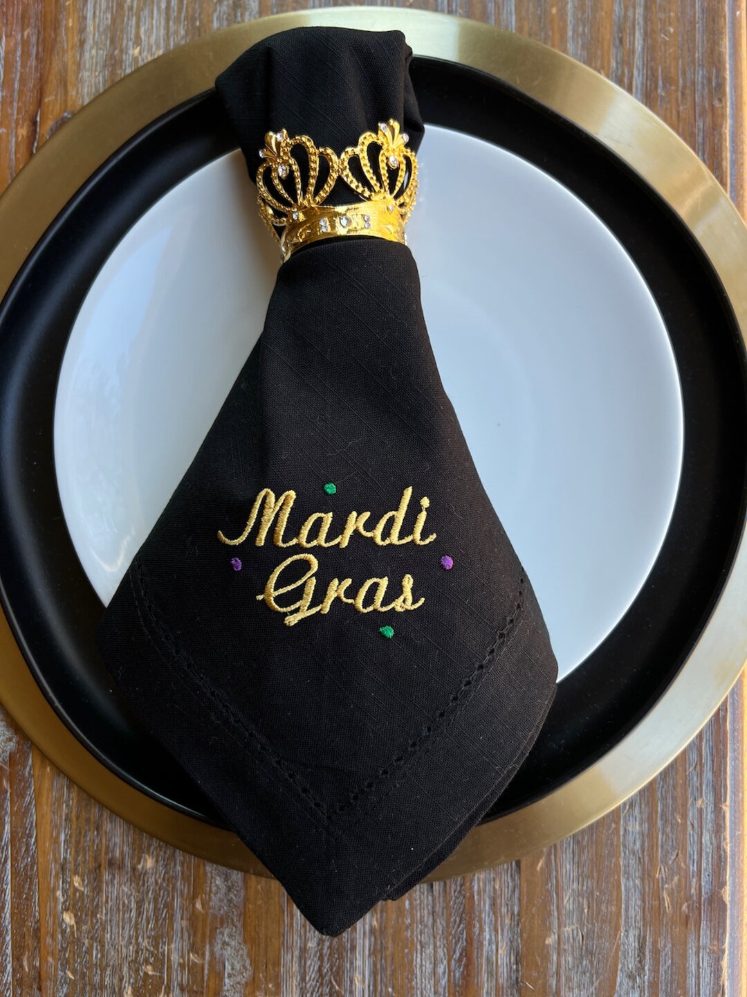 mardi gras cloth napkins