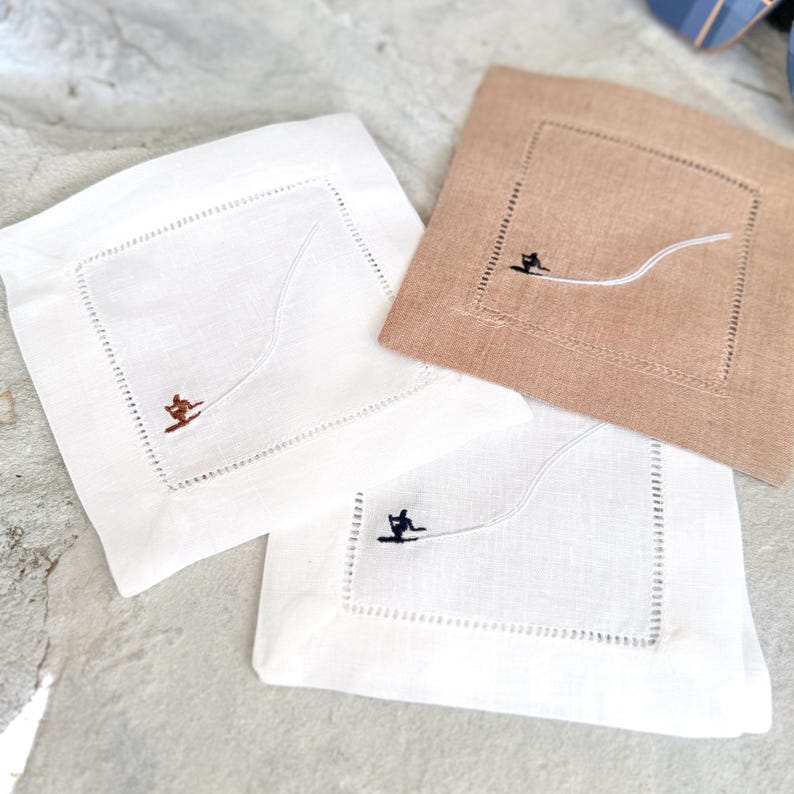 WhiteTulipEmbroidery Napkins - Thumbnail 3