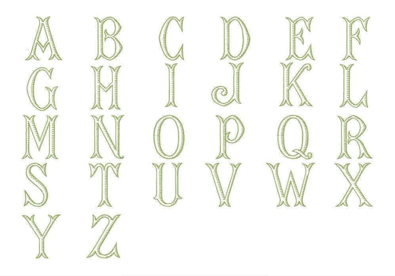 Baroque Monogrammed Cocktail Napkins, Set of 4, Embroidered Linen Cocktail Cloth Napkins image 10