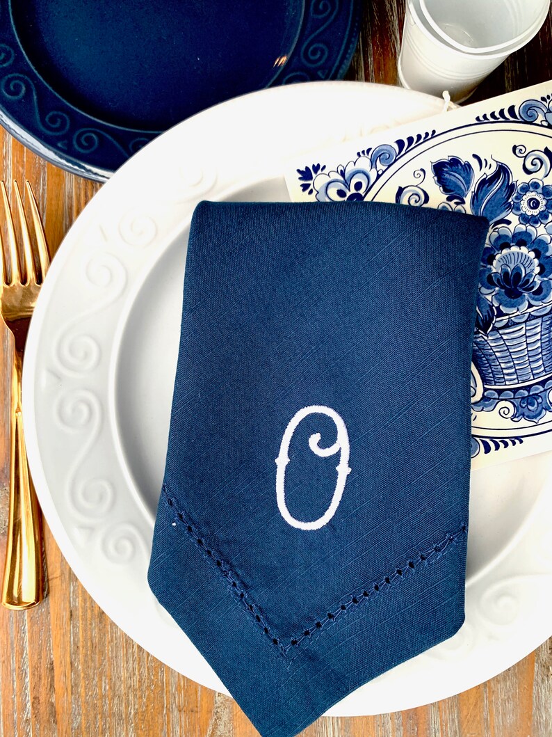 Southern Monogrammed Napkins Embroidered Cloth Dinner Napkins Etsy