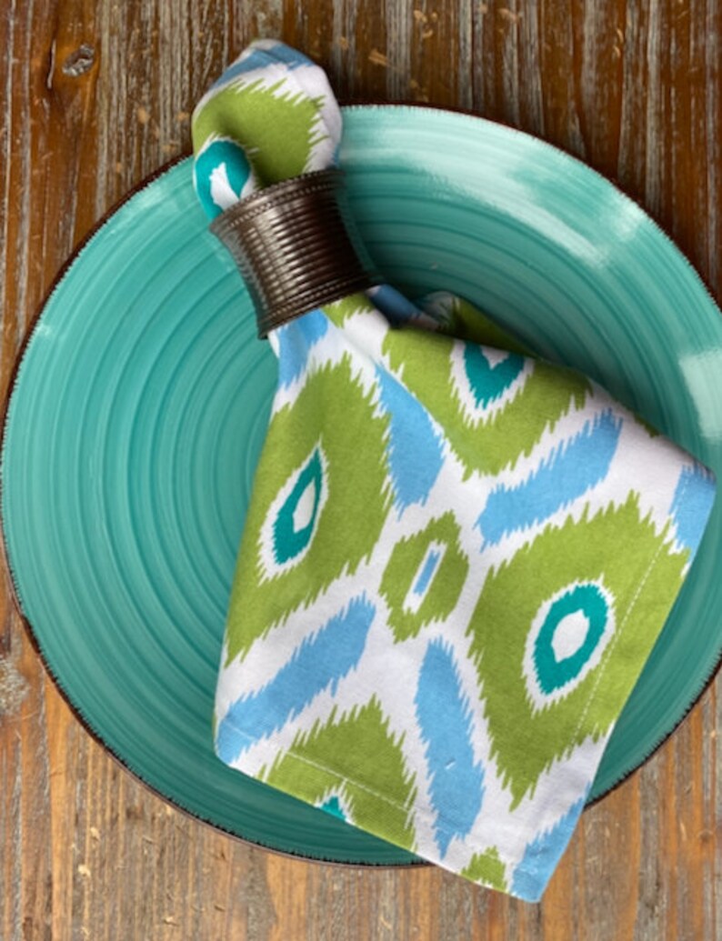 Bronze Metal Napkin Rings Set of 6 Ridged Iron Bronze Etsy