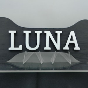 Dog Bone Wood Plaque Custom Name Personalized Sign Dog House Pet Gift