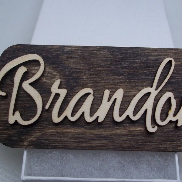 Wood Christmas Tags - Custom Name - Ornament - Gift Tag For Keepsake Decor Present Stocking Stuffer Laser Cut Wooden Family