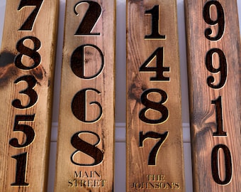 Personalized Engraved Address Wood Sign Wooden Housewarming Gift - Rustic Decor - Custom Engraving - Street Name - Wedding Gift Engrave
