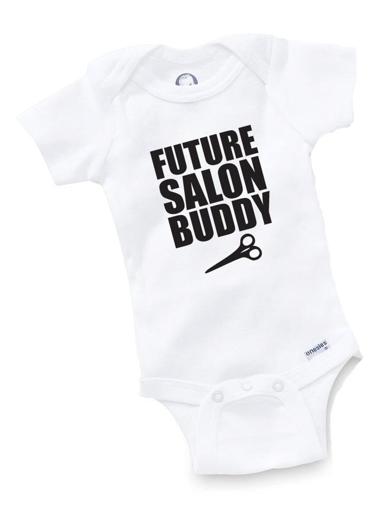 Future Salon Buddy Creeper Bodysuit Baby Shower Gift Funny Boy Etsy