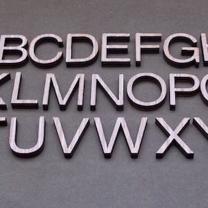 100 - 3/4&quot; Laser Cut Wood Letters .5 Inch Crafting Full Alphabet Laser Cut Wooden Craft Letters Shadow Box Craft Supplies Small Letters
