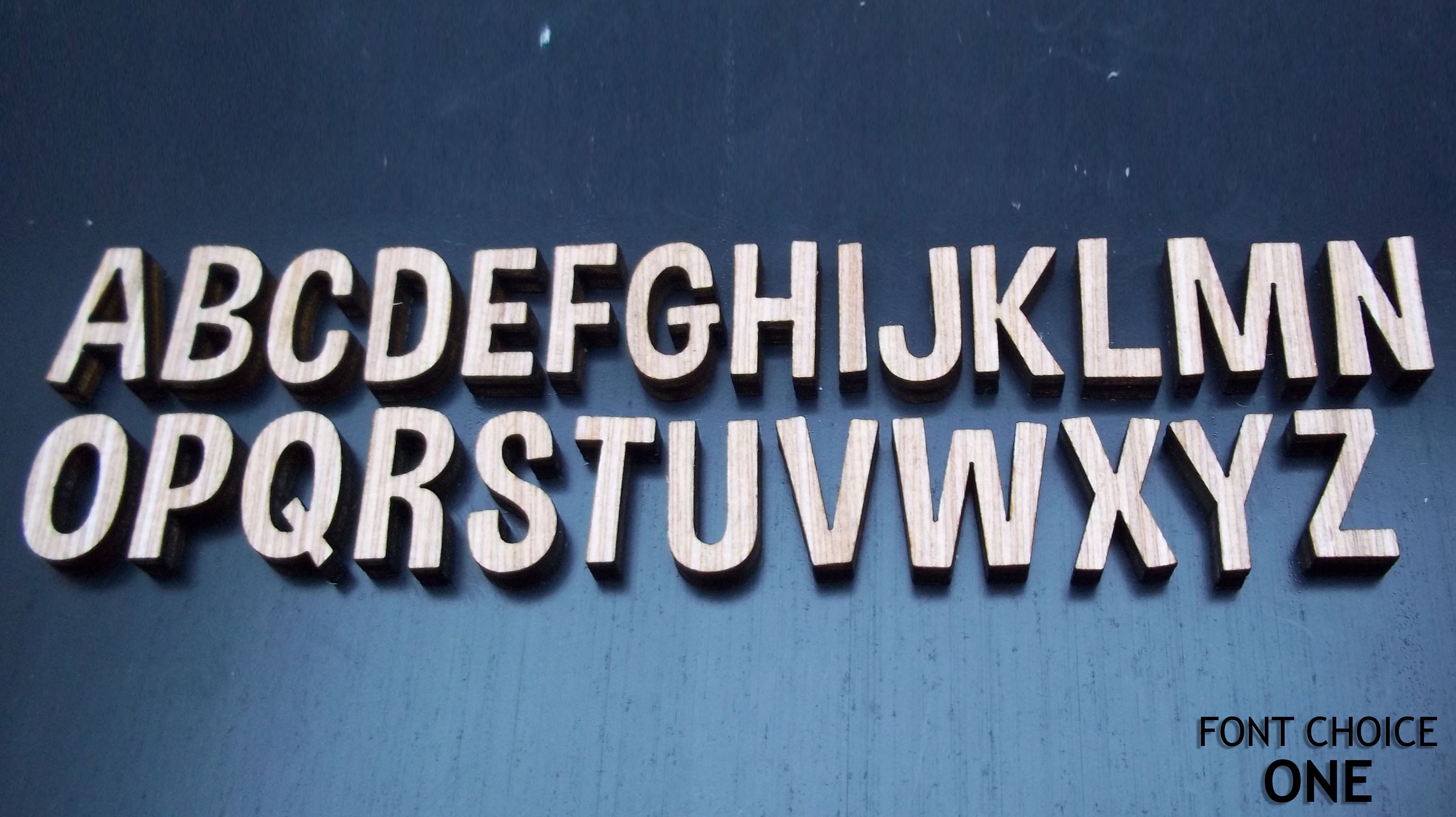 1 Laser Cut Wood Letters for Crafting Font Choice Laser Etsy