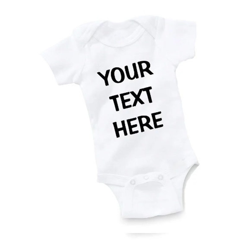 Personalised Custom ANY TEXT Bodysuit Baby Vest Cute Gift Funny ALL SIZES