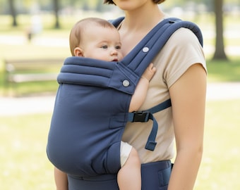 Baby Carrier Denim | Ergonomic Baby Carrier for Newborn | Adjustable Straps with Waist Belt Support