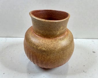 Canyon Sunrise Vase – Rustic Stoneware Pottery, Earth-Tone Decor